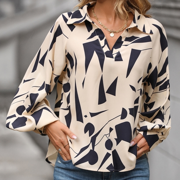 Monochrome Dreams Blouse - Picture 3 of 5